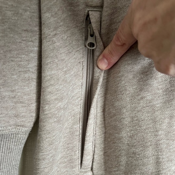 DULUTH Trading Co. Women's Souped-Up Fleece Zip Up Robe Beige Size XL Cozy Warm - Picture 8 of 15